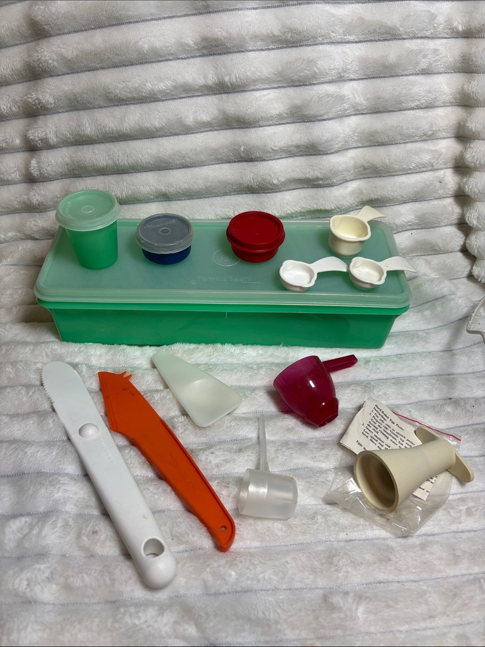 Vintage Tupperware Container, Gadgets and Items from the Kids Set